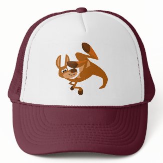 Cute Cartoon Kangaroo's Somersault Hat hat