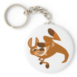 Cute Cartoon Kangaroo's Somersault Keychain