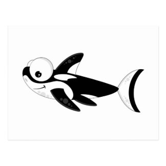 Cartoon Whale Postcards | Zazzle