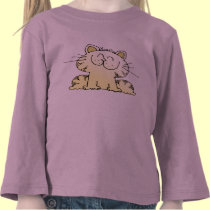 Cute Cartoon Kitty | Cute Yellow Kitty Cat t-shirts