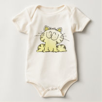 Cute Cartoon Kitty | Cute Yellow Kitty Cat t-shirts