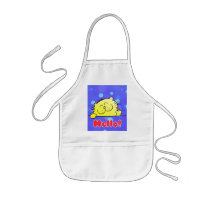Cute Cartoon Kitty Hello | Kitty Says Hello Apron