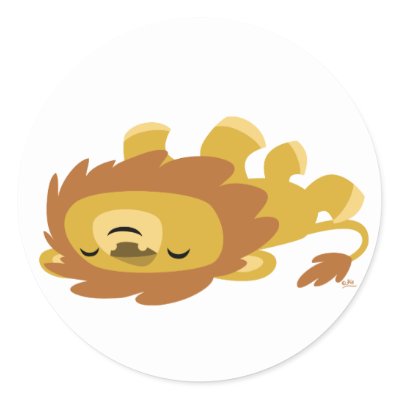 lazy lion