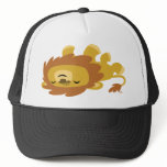 Cute Cartoon Lazy Lion Trucker Hat