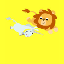 Cute Cartoon Lion and Unicorn children T-shirt