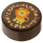 Cute Cartoon Lion Mandala Oreo Cookies Chocolate Covered Oreo