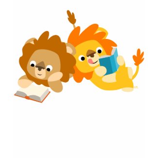Cute Cartoon Lion Readers children T-shirt shirt