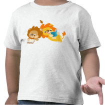 Cute Cartoon Lion Readers  children T-shirt