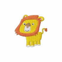 Cute Cartoon Lion Right Side embroidered shirts by Lioness_Graphics Cute Cartoon Lion Right Side embroidered shirts