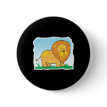 cute cartoon lion scene buttons