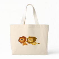 Cute Cartoon Lions in a Hurry Bag