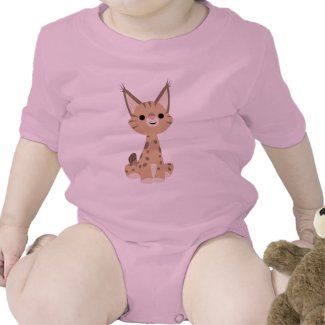 Cute Cartoon Lynx Baby T-Shirt shirt