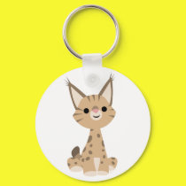 Cute Cartoon Lynx  Keychain