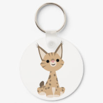 Cute Cartoon Lynx  Keychain