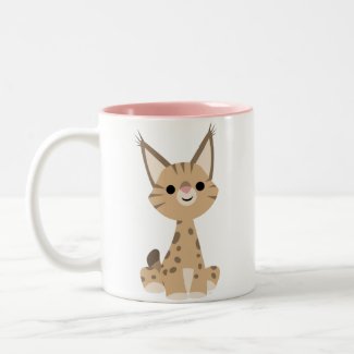 Cute Cartoon Lynx Mug mug