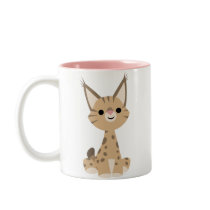 Cute Cartoon Lynx  Mug