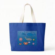 Cute Cartoon Marine Life Canvas Bags