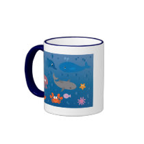 Cute Cartoon Marine Life Coffee Mug