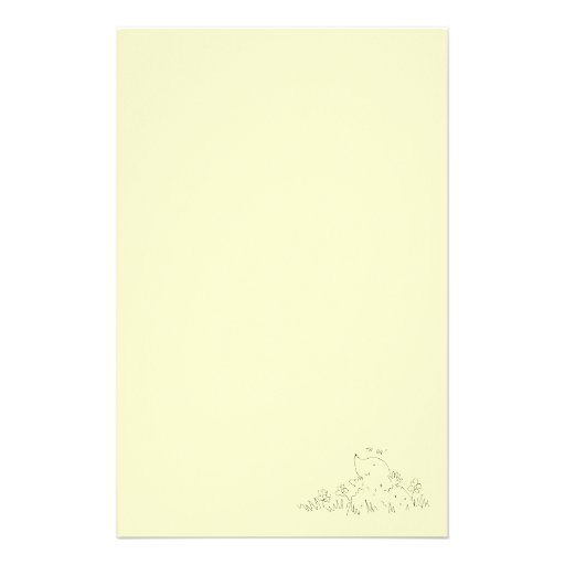 Cute cartoon mole popping out of molehill customized stationery