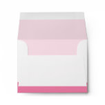Cute cartoon moose - pink and white envelope