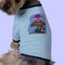 Cute Cartoon Mouse on a Mushroom pet clothing