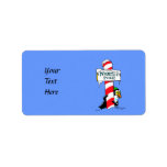 Cute Cartoon North Pole Penguin Personalized Address Label