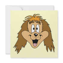 Cute Cartoon of a Dog. Custom Invitations