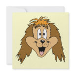 Cute Cartoon of a Dog. Custom Invitations