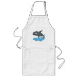cute cartoon orca killer whale aprons