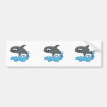 cute cartoon orca killer whale bumper stickers