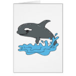 cute cartoon orca killer whale cards
