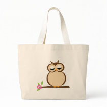 Cute Cartoon owl Tote Bags