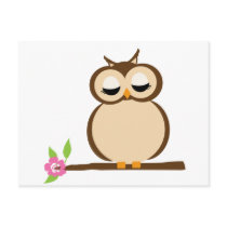 Cute Cartoon owl Postcards