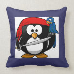 Cute Cartoon Paddy Penguin Pirate and Parrot Kids pillows