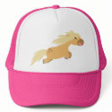 Cute Cartoon Palomino Pony Trucker Hat