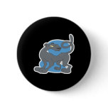 cute cartoon panther buttons