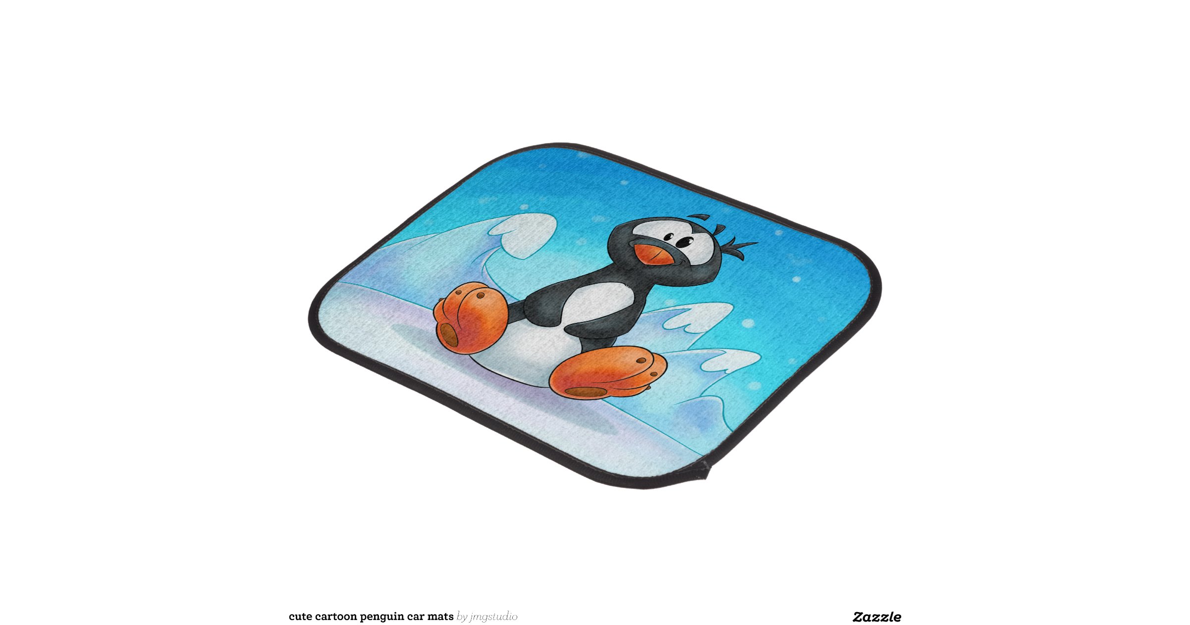 cute cartoon penguin car mats floor mat | Zazzle