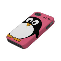 Cute Cartoon Penguin - iPhone 4 4s Iphone 4 Tough Covers