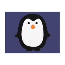 Cute Cartoon Penguin Postcard