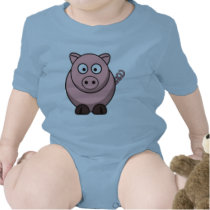 Cute Cartoon Pig Baby T-Shirts