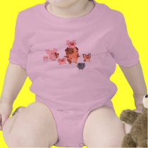 Cute Cartoon Pig Family Baby t-shirts by Lioness_Graphics Cute Cartoon Pig Family Baby t-shirts