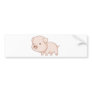 Cute Cartoon Pig Shirts Bumper Sticker
