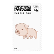 Cute Cartoon Pig Shirts Postage Stamps