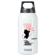 Cute Cartoon Pig Skipping SIGG Thermo 0.3L Insulated Bottle