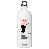 Cute Cartoon Pig Skipping SIGG Traveler 1.0L Water Bottle