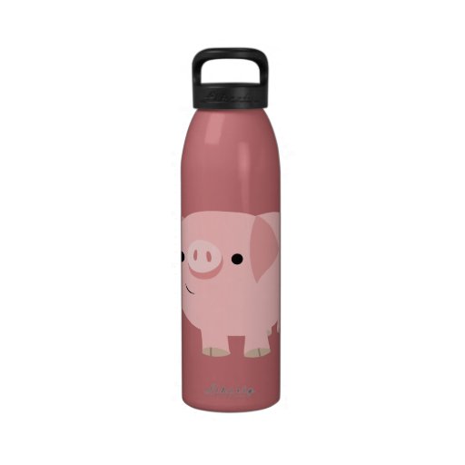 Cute Cartoon Pig Water Bottle