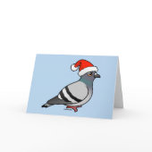 Pigeon Santa Claus Card