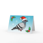 Pigeon Santa Claus Card