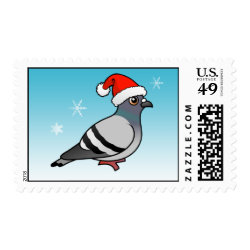 Pigeon Santa Claus Medium Stamp 2.1