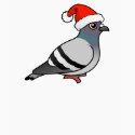 Cute Cartoon Pigeon Santa t-shirts